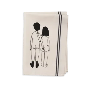 Couple Tea Towel - Back