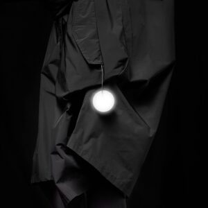 March reflective dangle round silver