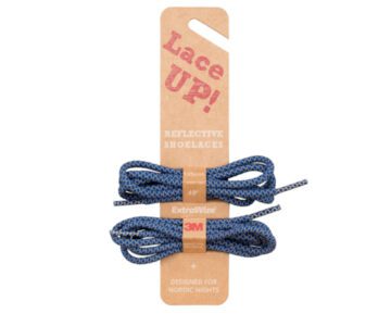 Reflective Blue Laces - Extrawize - Image 2