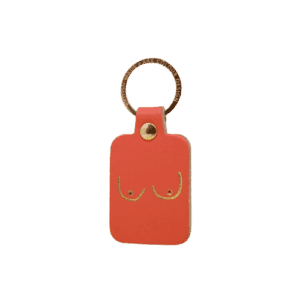 Boob Key Ring - Coral