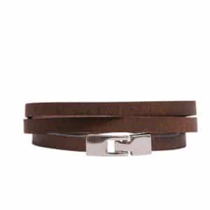 ERER - Brown Triple Wrap Bracelet