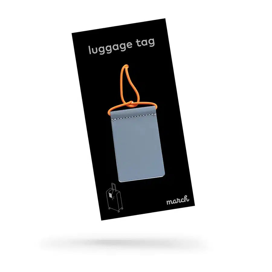 Luggage Tag - Neon Orange