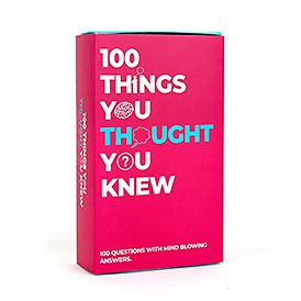 100 Things you thought you Knew Trivia - Card Game