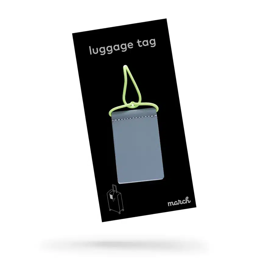 Luggage Tag - Neon Yellow