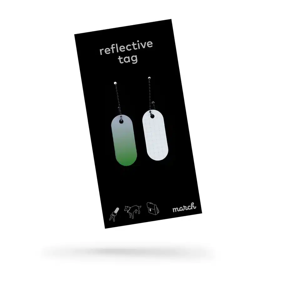 Reflective Tag - Green Fade - Image 2