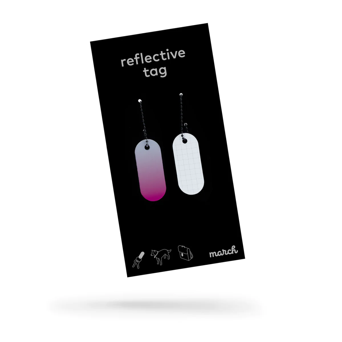 Reflective Tag - Pink Fade - Image 2