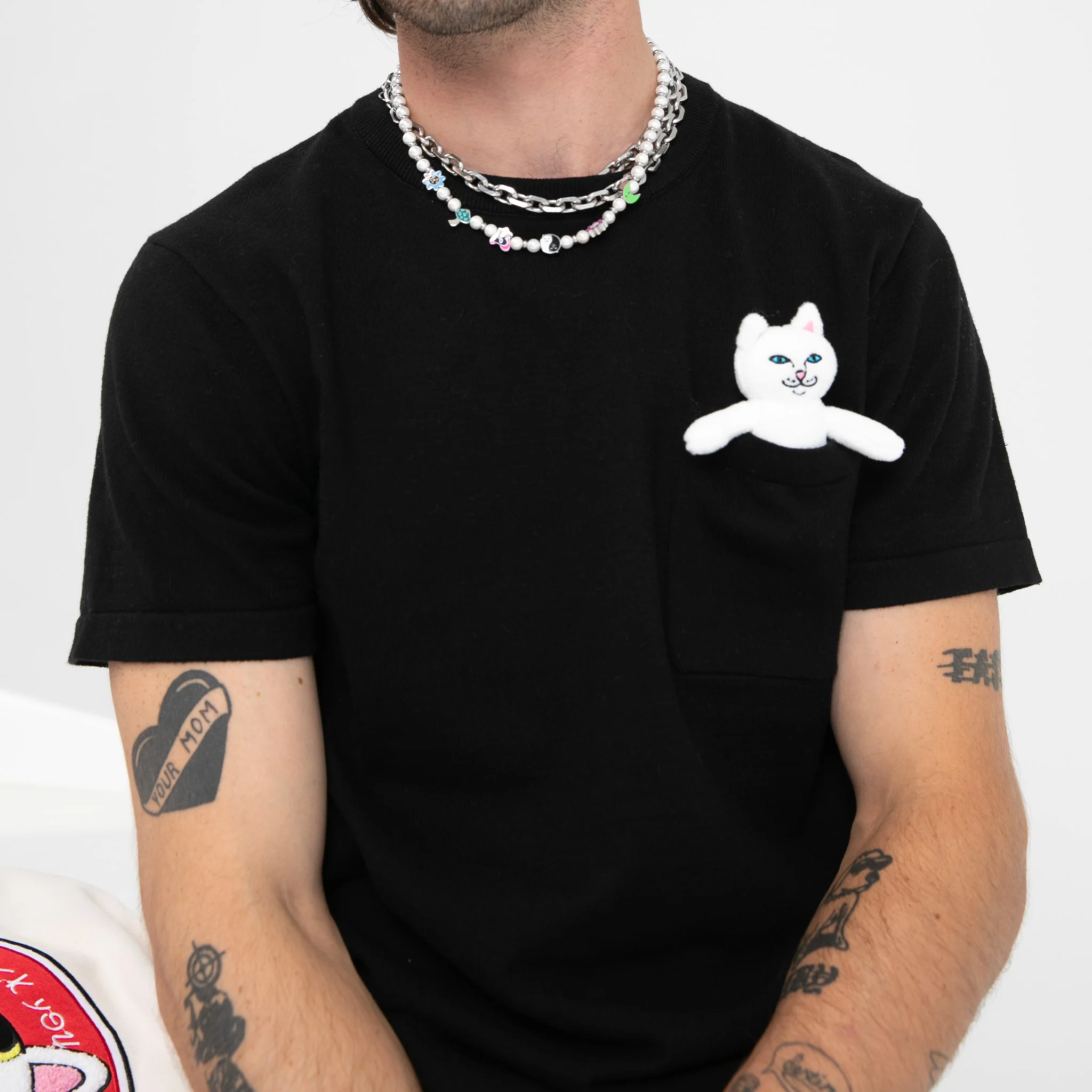 Nermy Buddy Pocket Tee - Black - Pilt 2