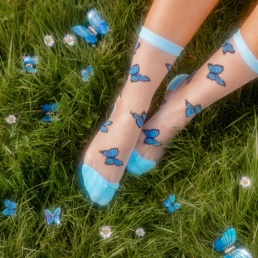 Butterfly - Transparent Socks - Pilt 2