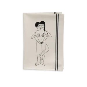 Couple Tea Towel - Faces Everywhere