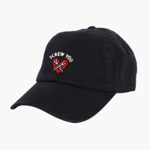 Screw You Embroidered Cap - Black