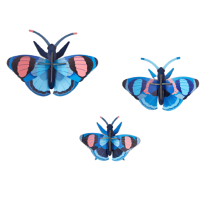 Peacock Butterflies - Set of 3