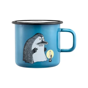 Groke - Moomin blue enamel mug 5,5dl