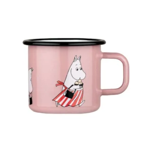 Moomin Mamma - Moomin pink enamel mug 3,7dl