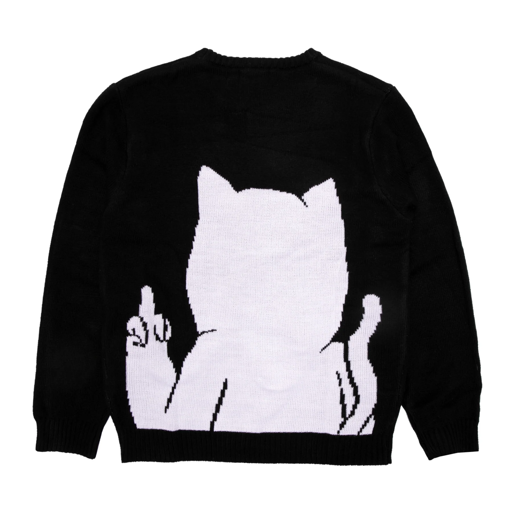 Lord Nermal Flippy Knitty sweater - Black - Image 3