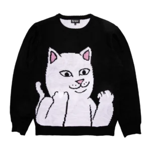 Lord Nermal Flippy Knitty sweater - Black