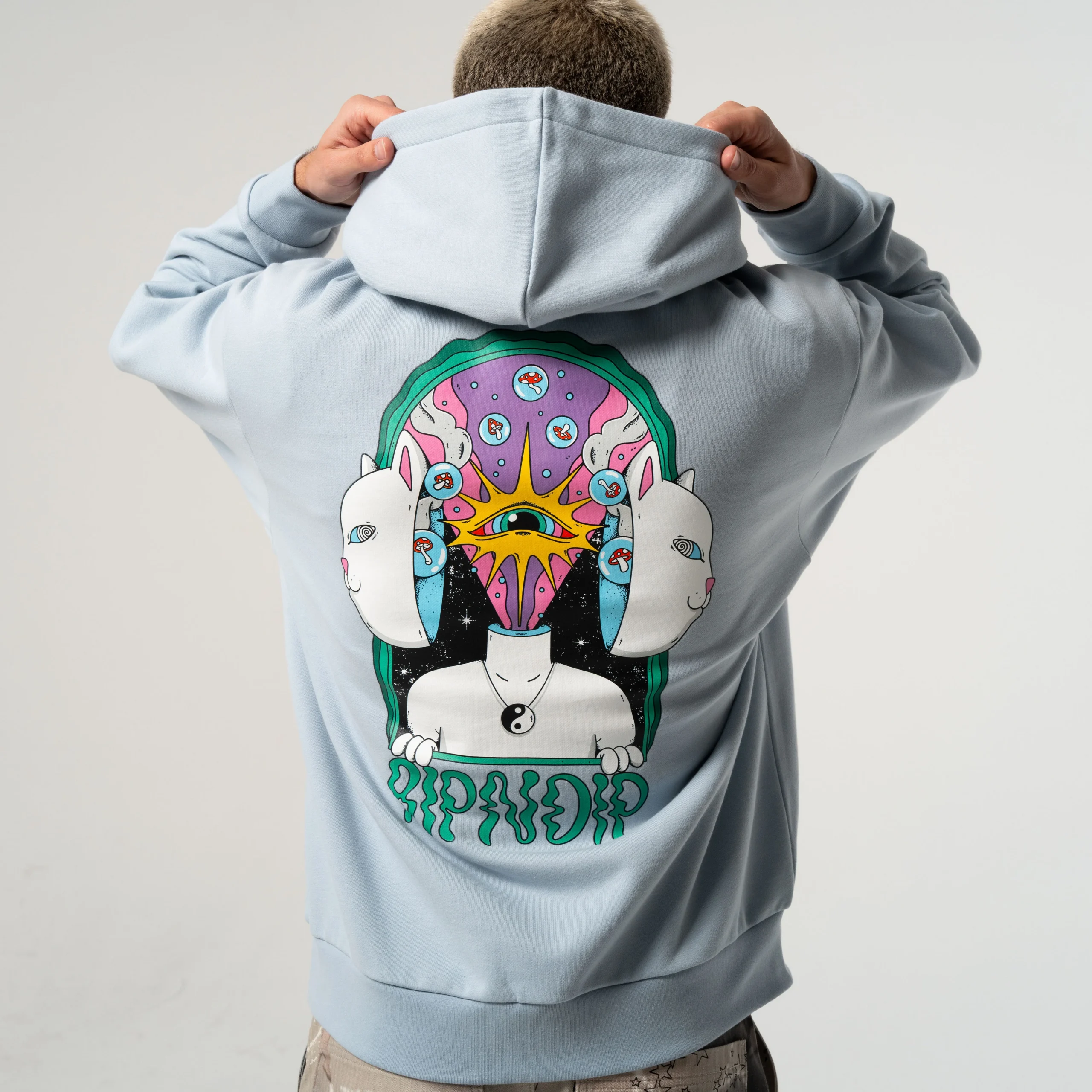 Mind Games hoodie - Powder Blue - Image 2
