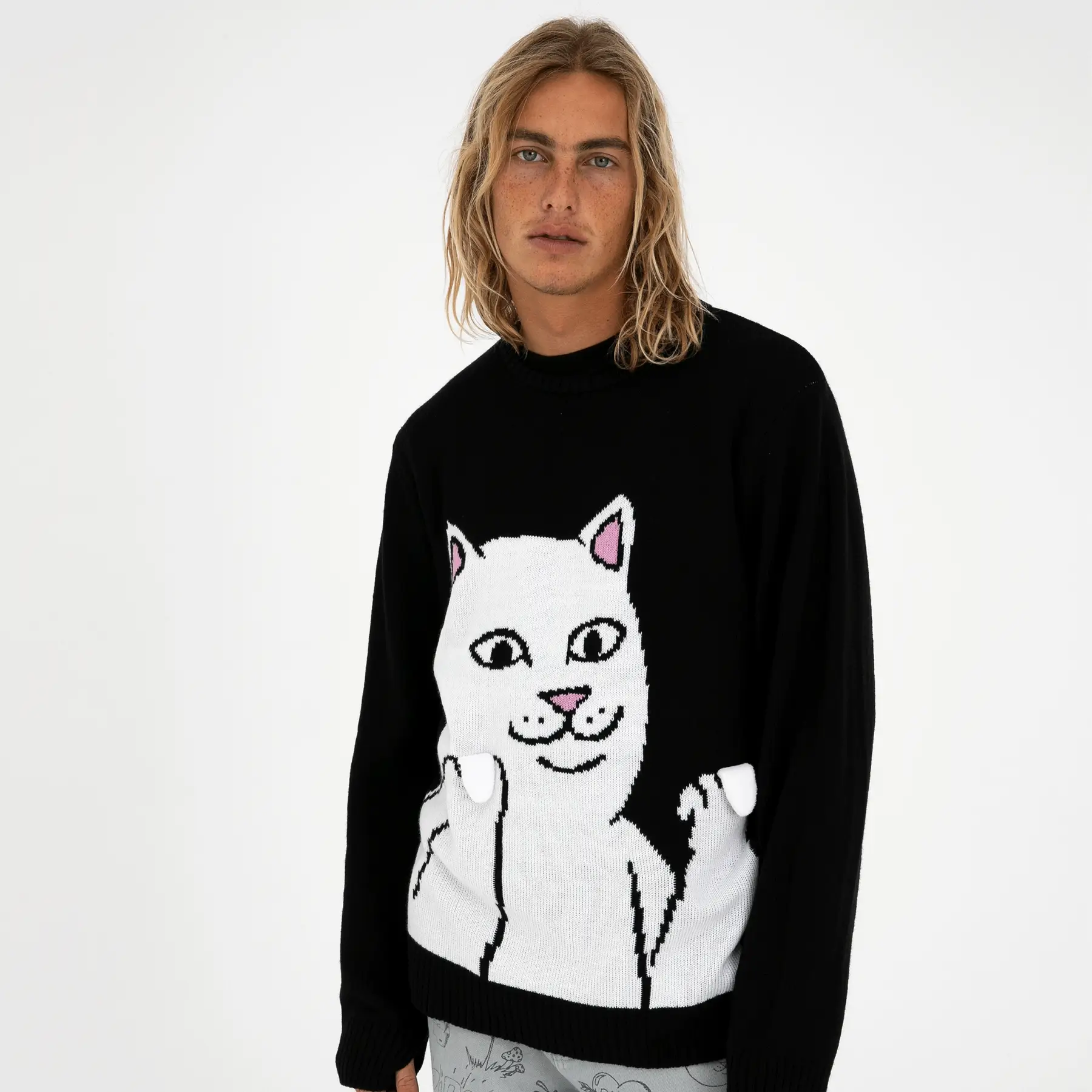 Lord Nermal Flippy Knitty sweater - Black - Image 2