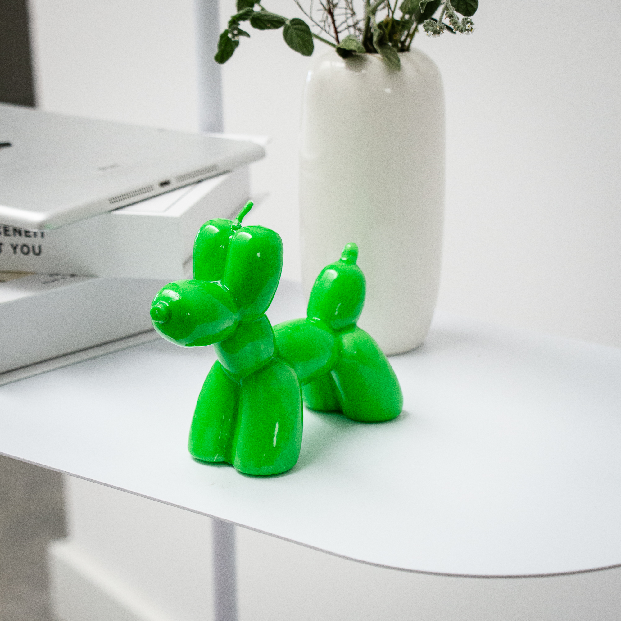 Balloon Dog Candle - Green - Pilt 2