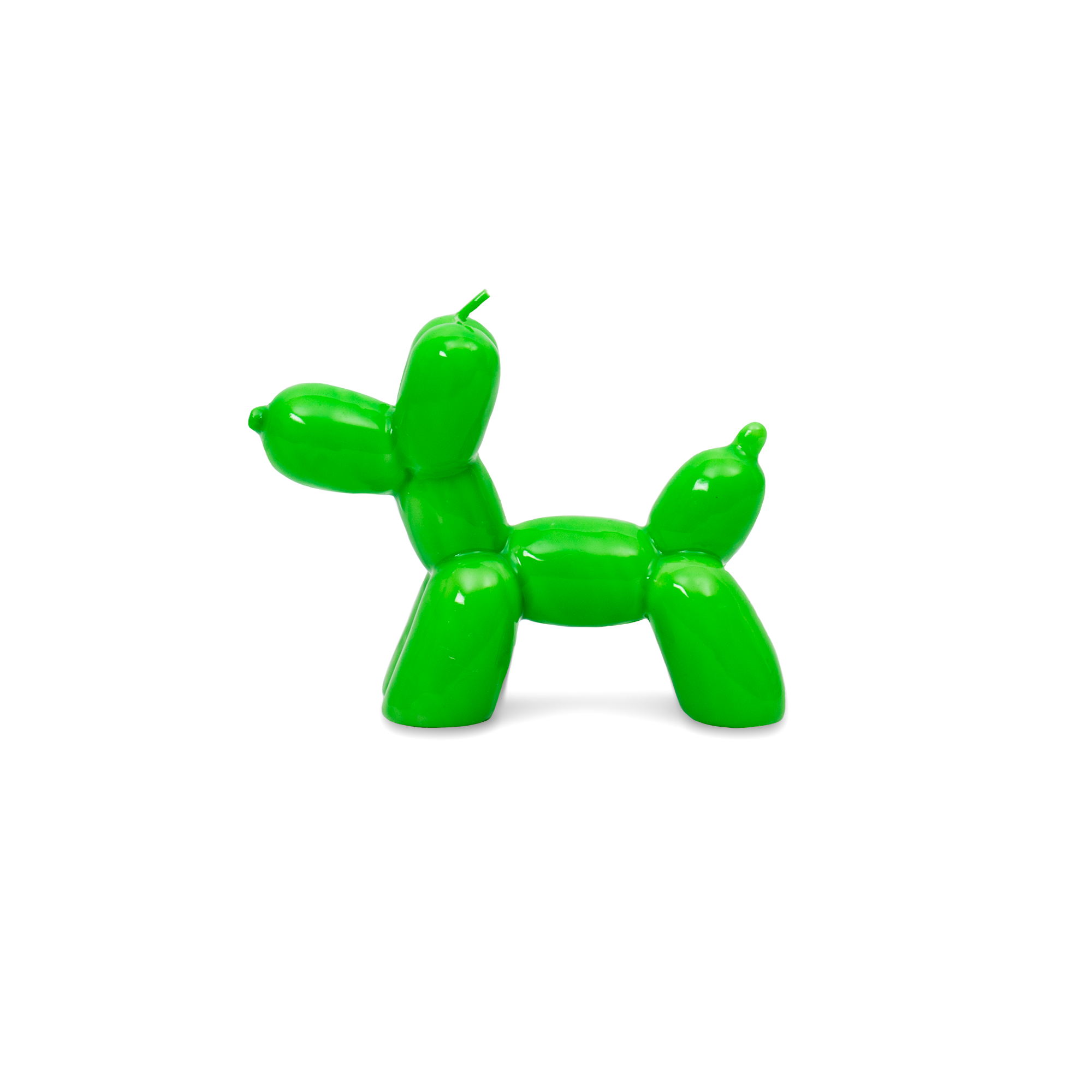 Balloon Dog Candle - Green