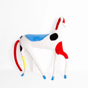 Abstract Horse - Large Cushion