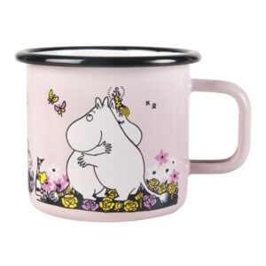 Hug - Moomin Pink enamel mug 3,7dl
