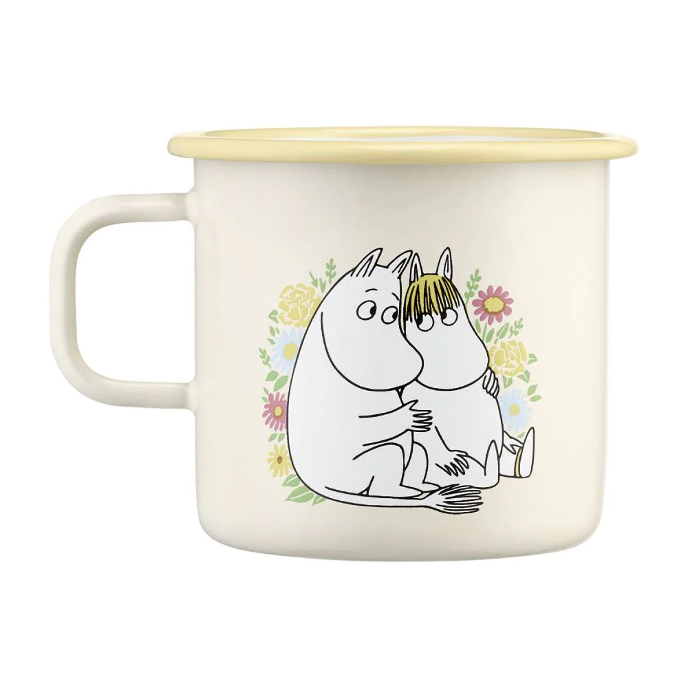 Flowers - Moomin enamel mug 5,5dl