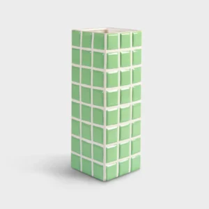 Vase Tile - Mint 10.5 x 10.5 x 28 cm