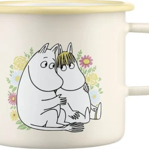 Flowers - Moomin enamel mug 5,5dl