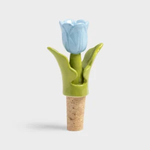 Bottle Stoper Tulip - Blue 7 x 3.5 x 12 cm