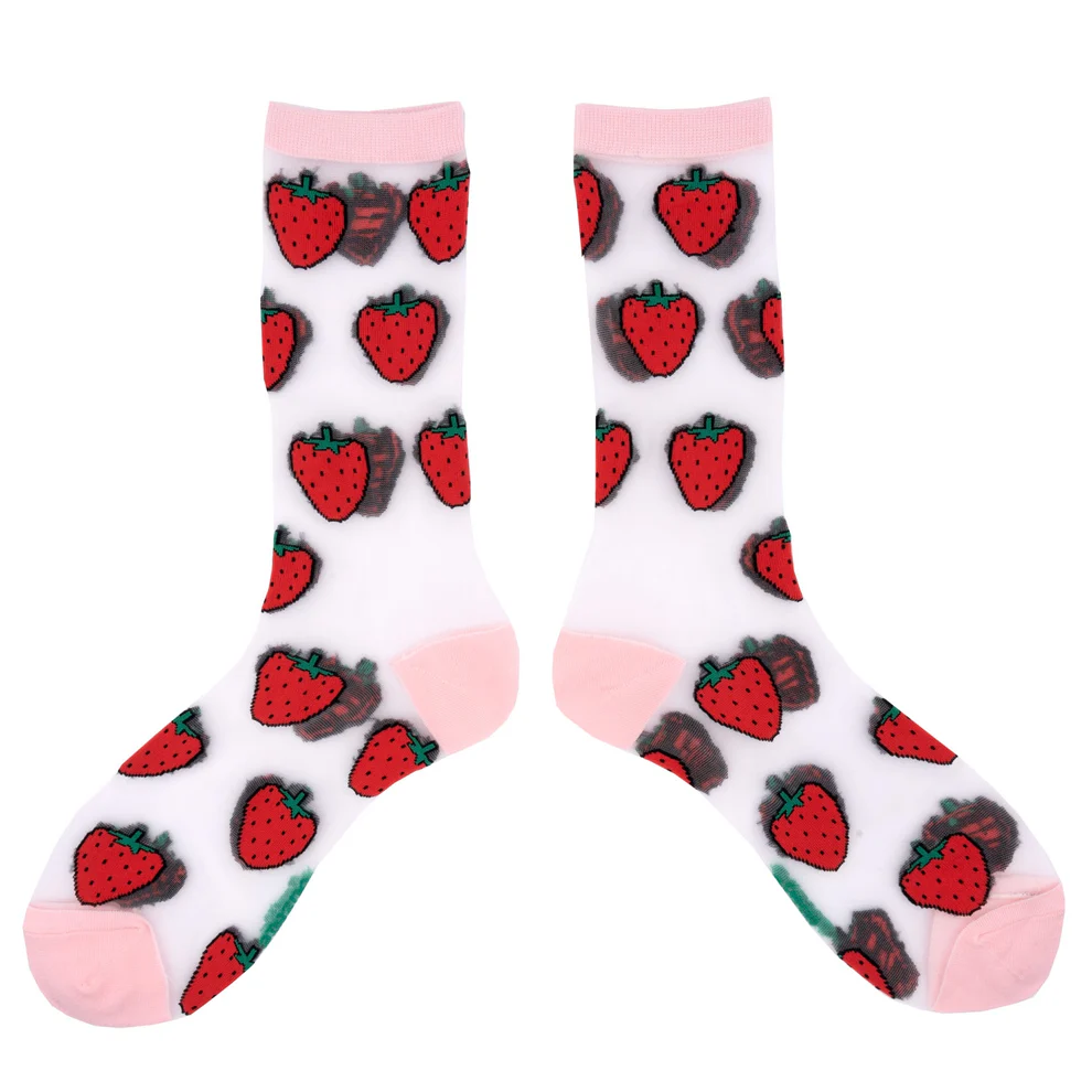 Strawberry - Transparent Socks