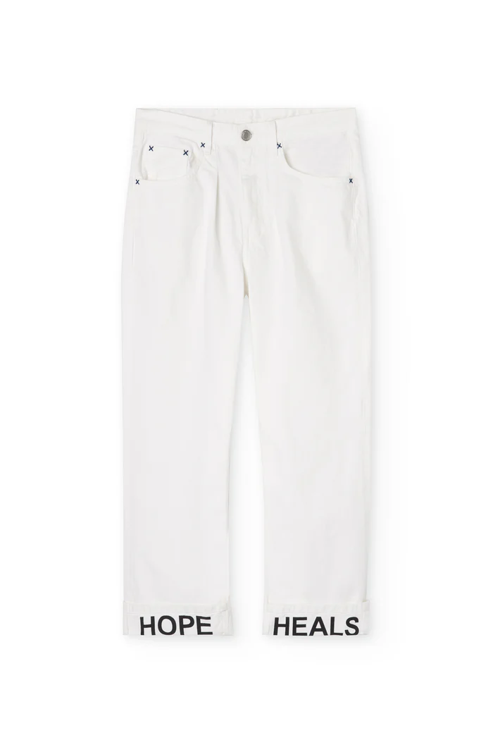 HOPE HEALS Trousers - White - Pilt 2