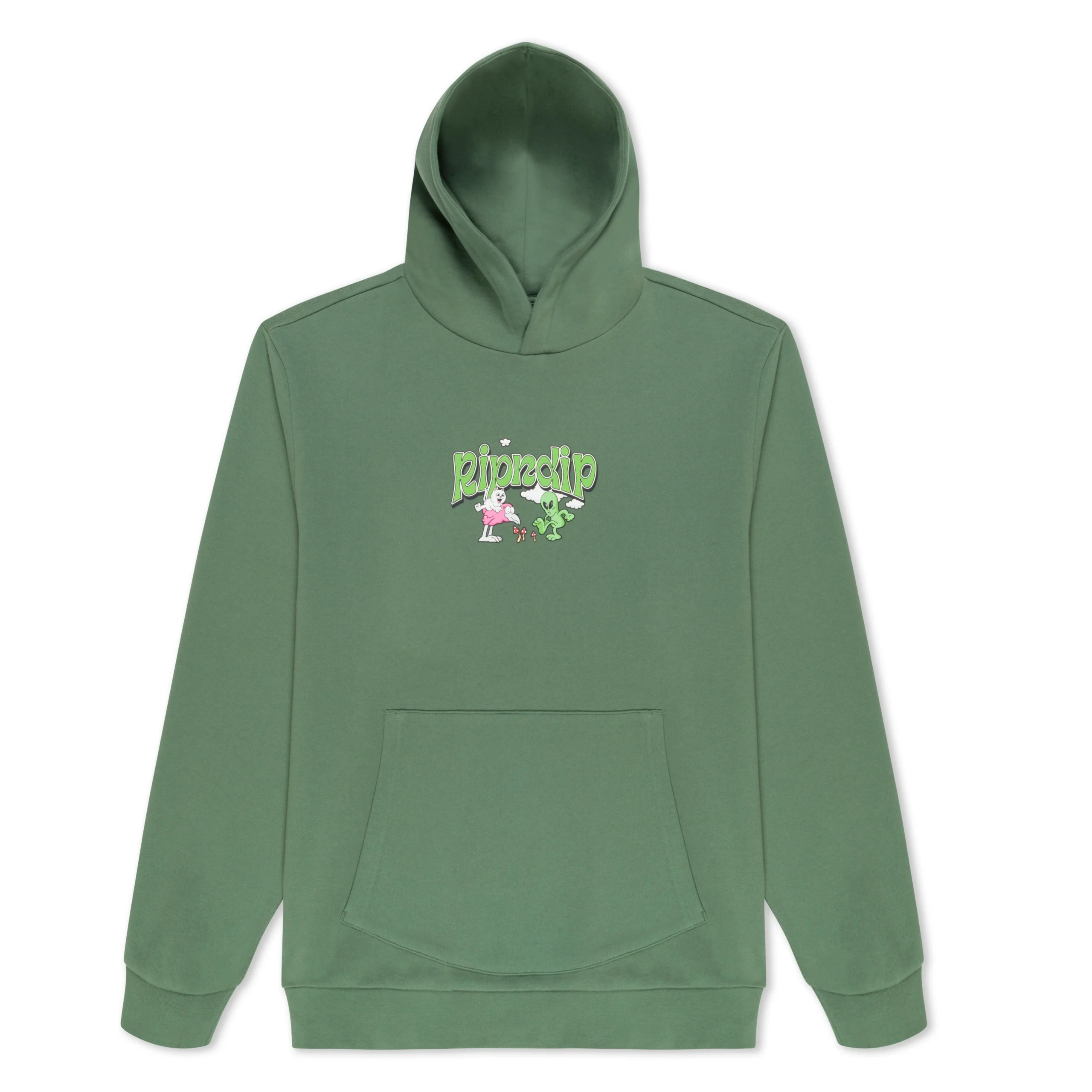 Playground hoodie - Light Olive - Image 2