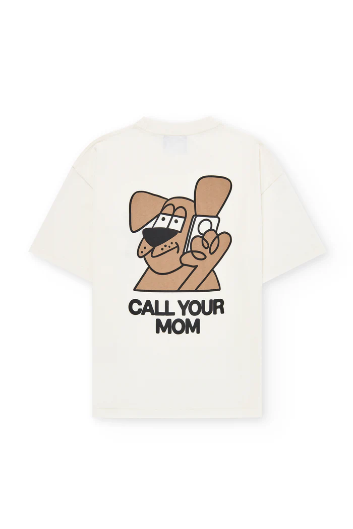 Call Your Mom T-shirt - White