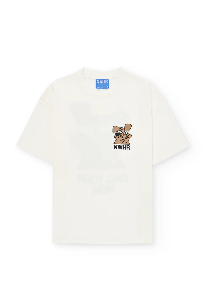 Call Your Mom T-shirt - White - Pilt 2