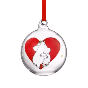 Moomin Christmas Bauble - Heart 7cm