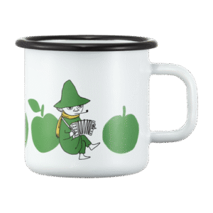 Joyful Apples - Moomin White enamel mug 3,7dl