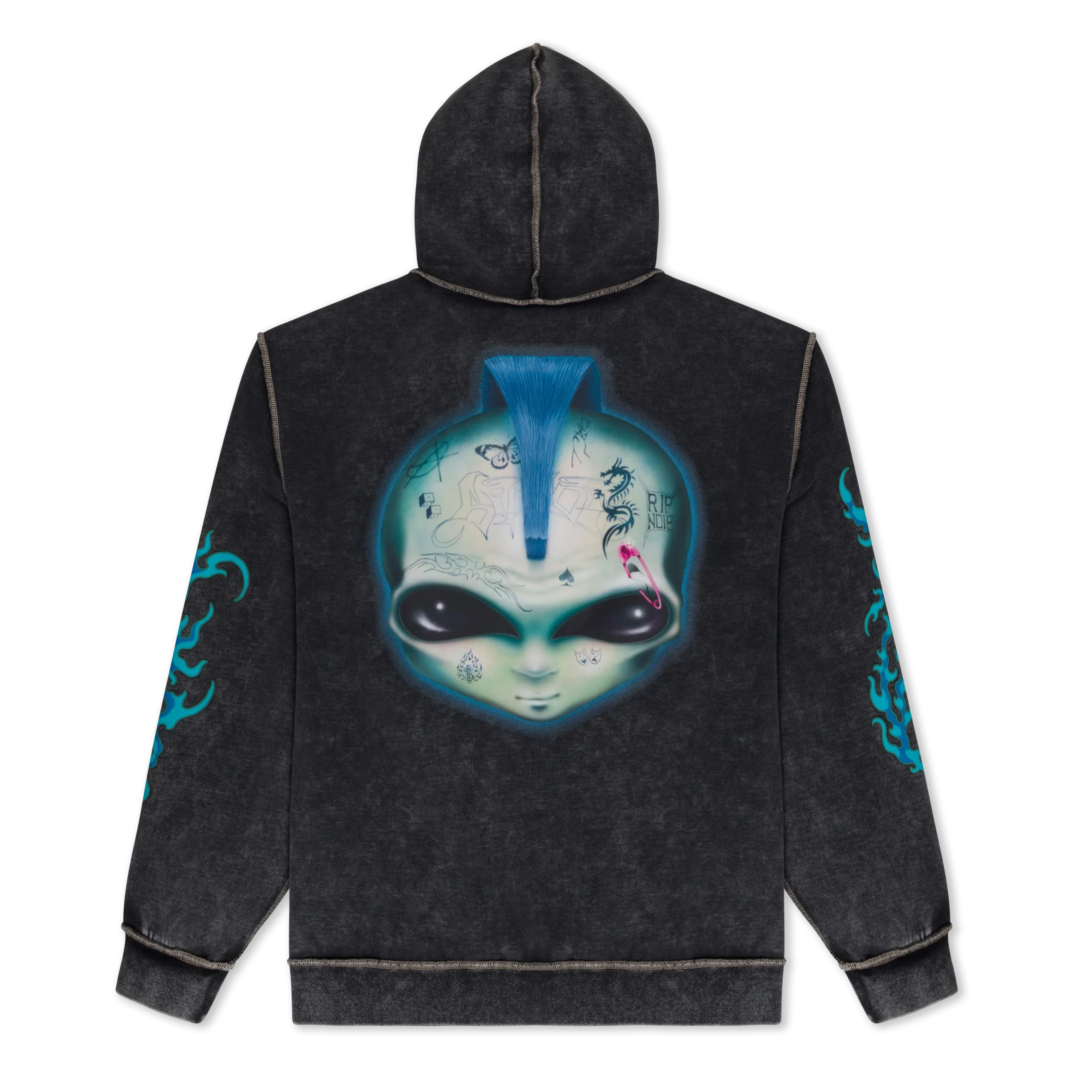 Squabble Up hoodie - Vintage Black Wash