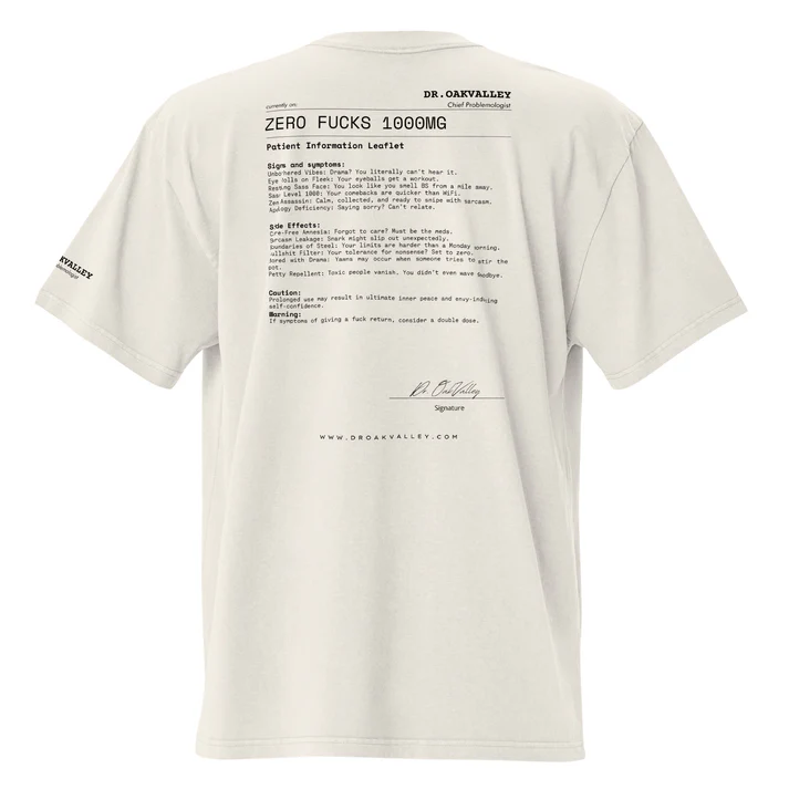 Zero Fucks T-shirt - Nude - Pilt 2