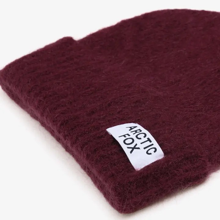 The Mohair Beanie - Cherry Burgundy - Image 3
