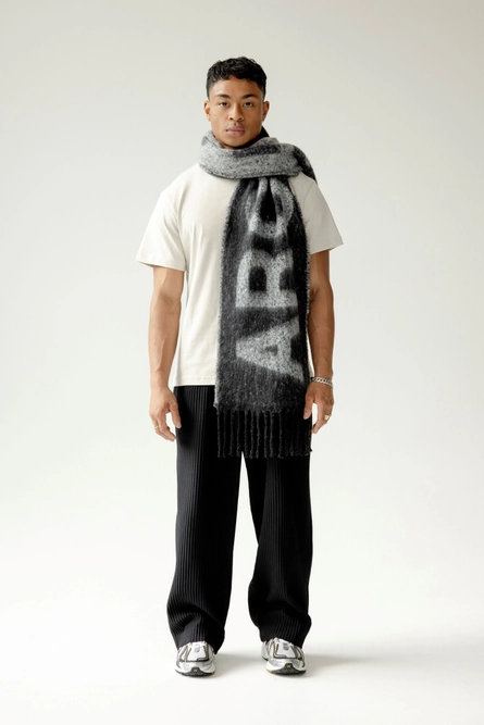 Arctic Fox Scarf - Monochrome Logo - Image 2