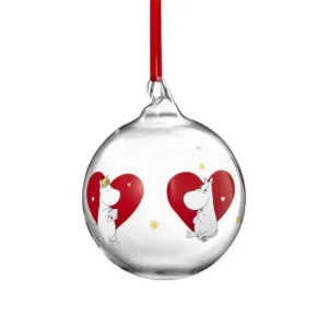 Moomin Christmas Bauble - Hearts 9cm