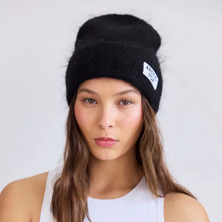The Mohair Beanie - Ebony Black - Image 2