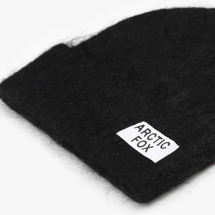 The Mohair Beanie - Ebony Black - Image 3
