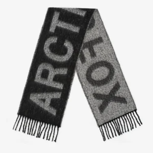 Arctic Fox Scarf - Monochrome Logo