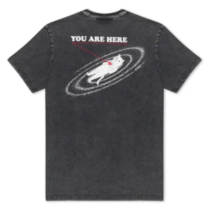 You Are Here Tee - Black Vintage Wash