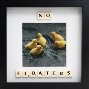 NO FLOATERS - Scrabble Print