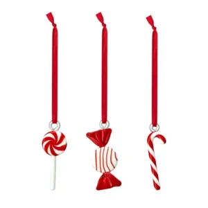Moomin Christmas decoration Sweets set of 3 Red