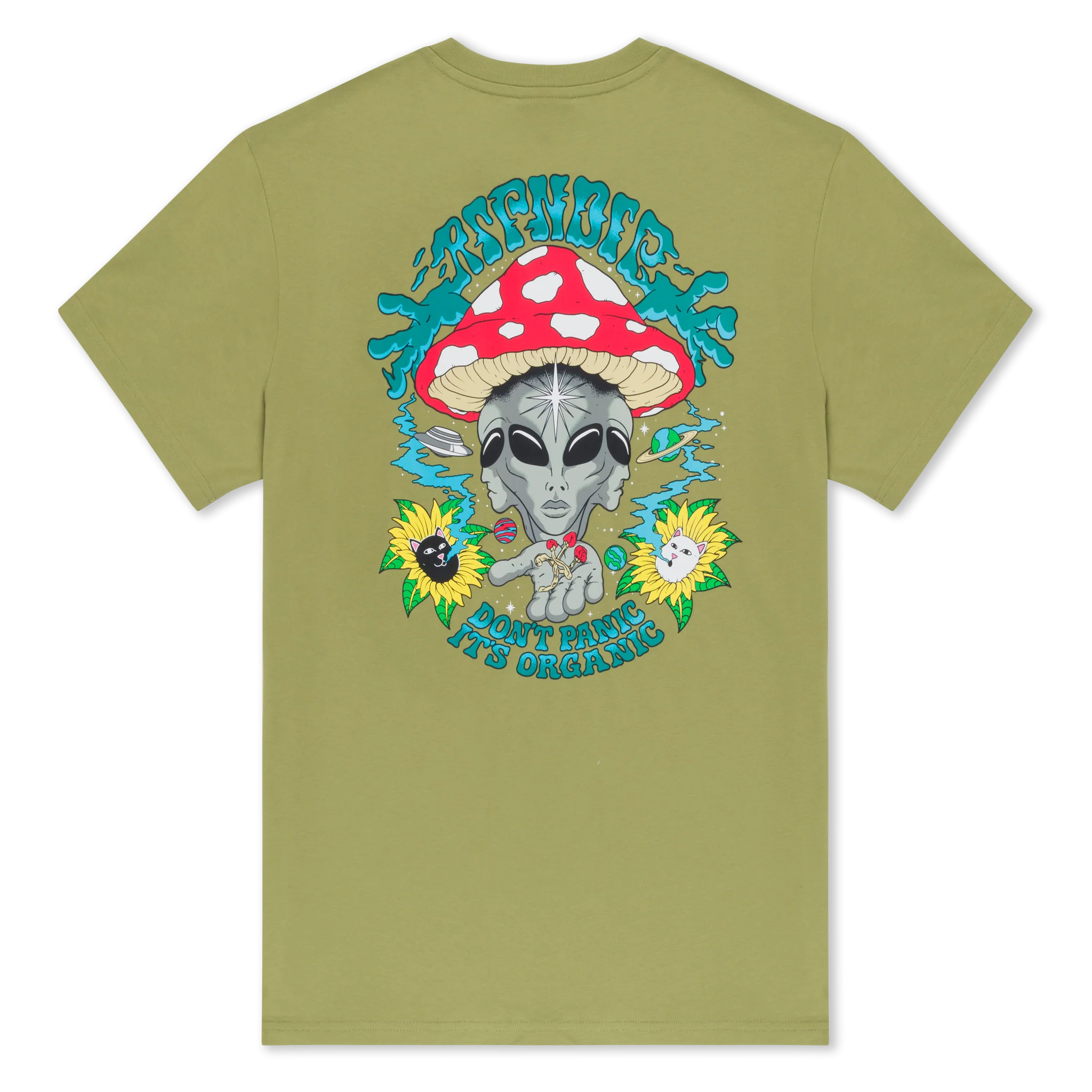 Don´t Panic Tee - Light Forest