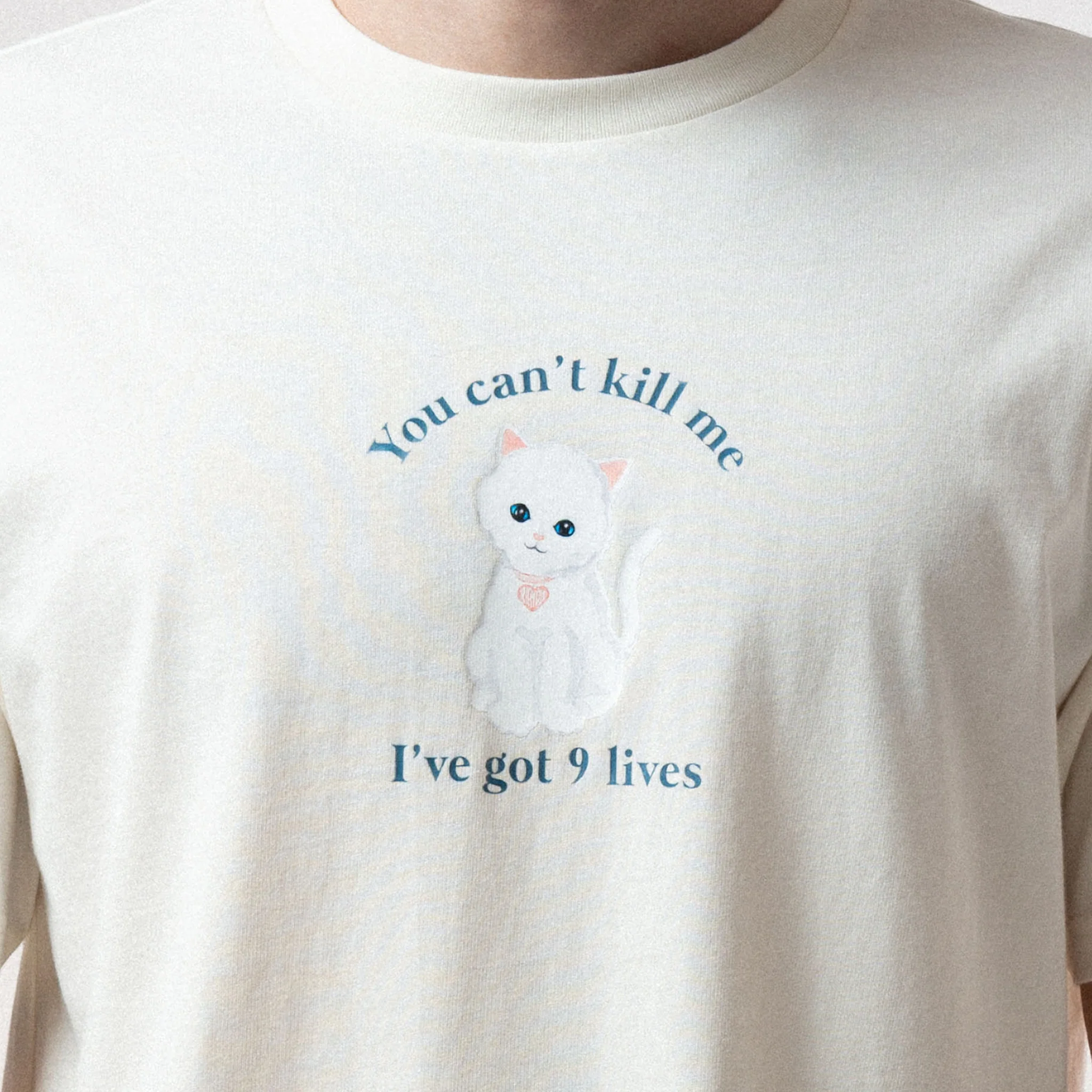 9 Lives Tee - Bone - Image 2