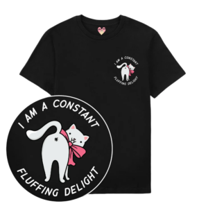 Fluffing Delight T-Shirt - Black